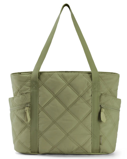 BAGSMART – Sac Cabas Matelassé pour Femme
Style Puffer avec Fermeture Zippée