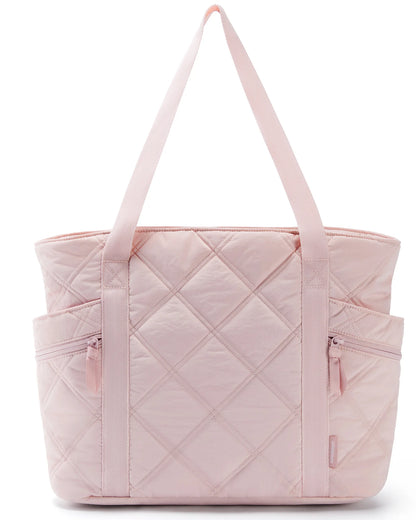 BAGSMART – Sac Cabas Matelassé pour Femme
Style Puffer avec Fermeture Zippée