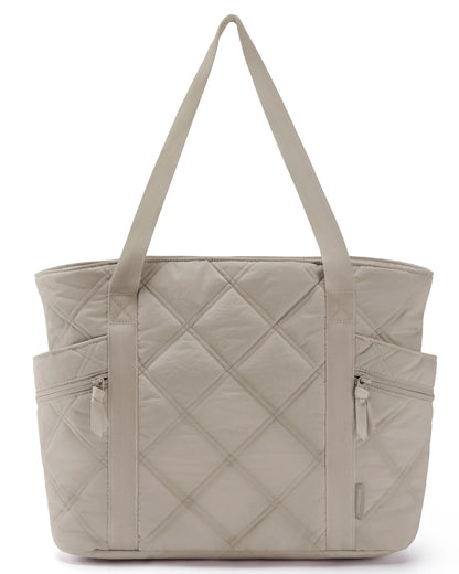 BAGSMART – Sac Cabas Matelassé pour Femme
Style Puffer avec Fermeture Zippée