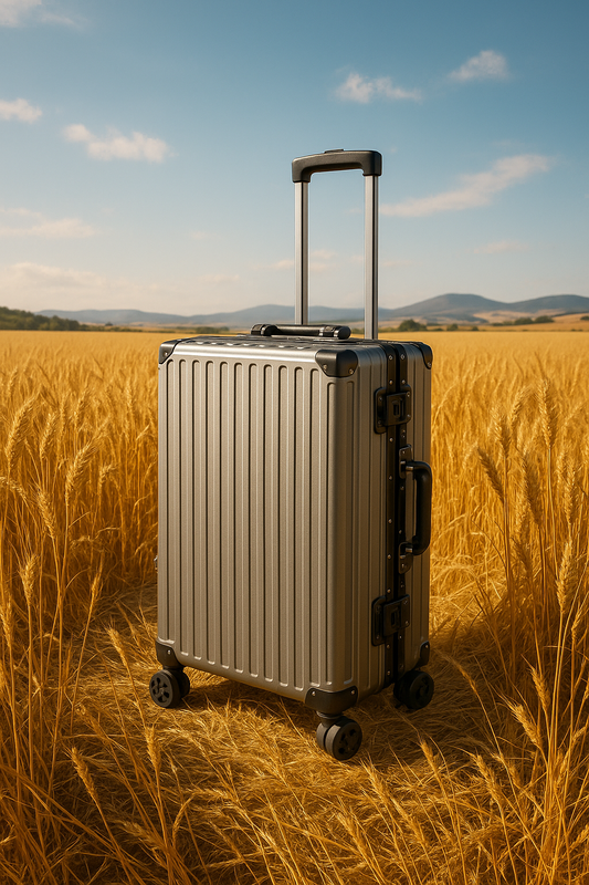 Valise Trolley de Luxe à Cadre Aluminium Port USB
